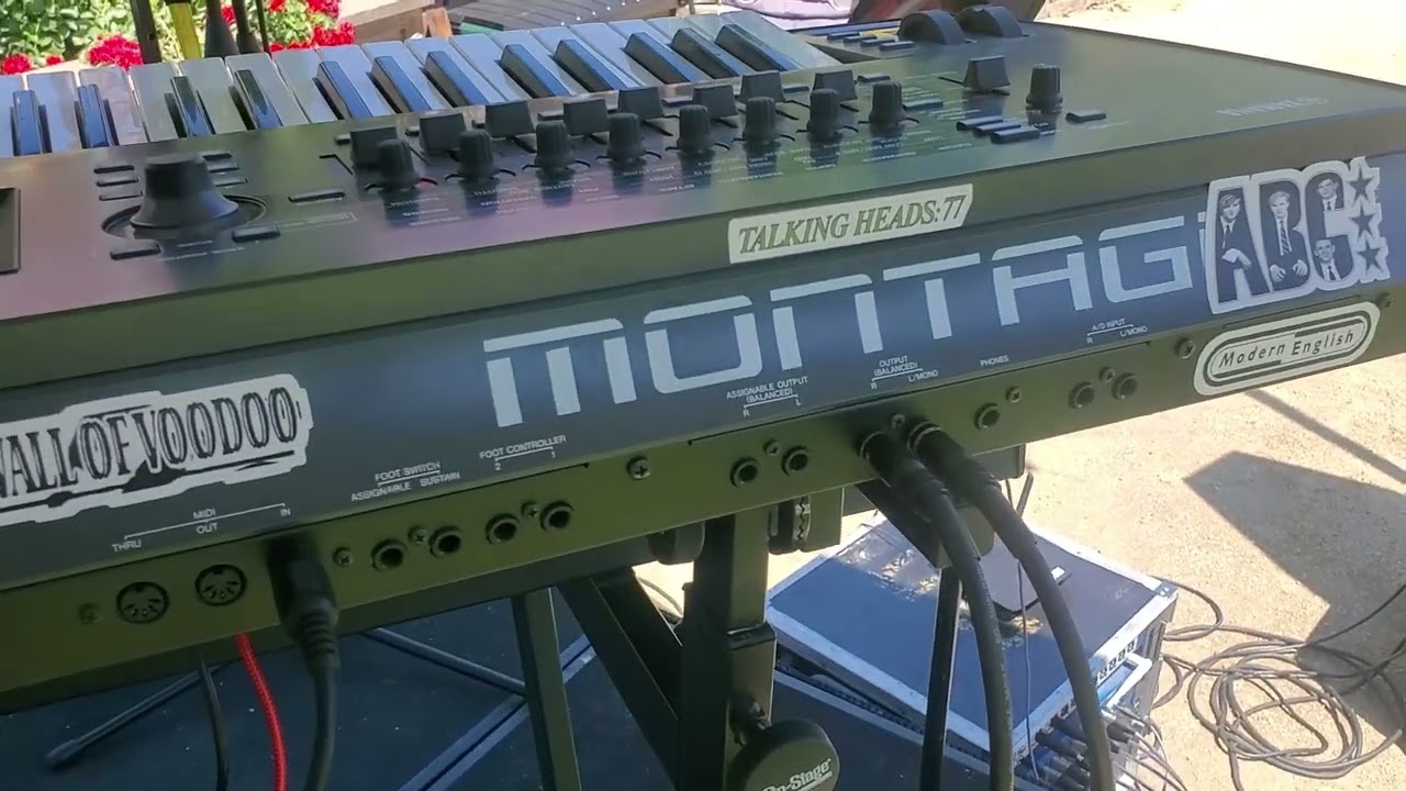 My Setup from the Stage while playing Keyboards