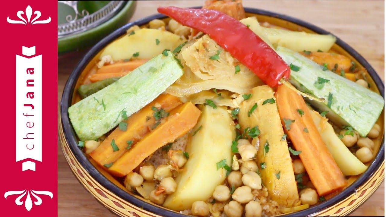 Moroccan seven vegetable vegan couscous