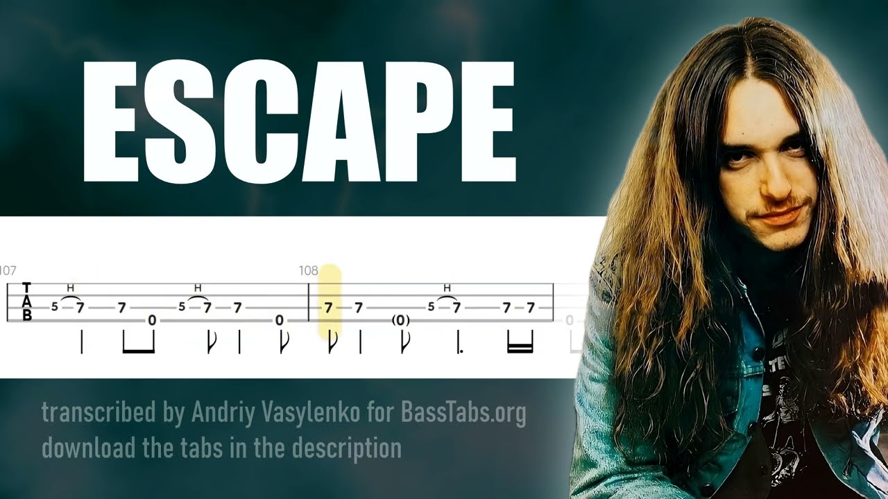 Metallica Escape ISOLATED BASS + TABS