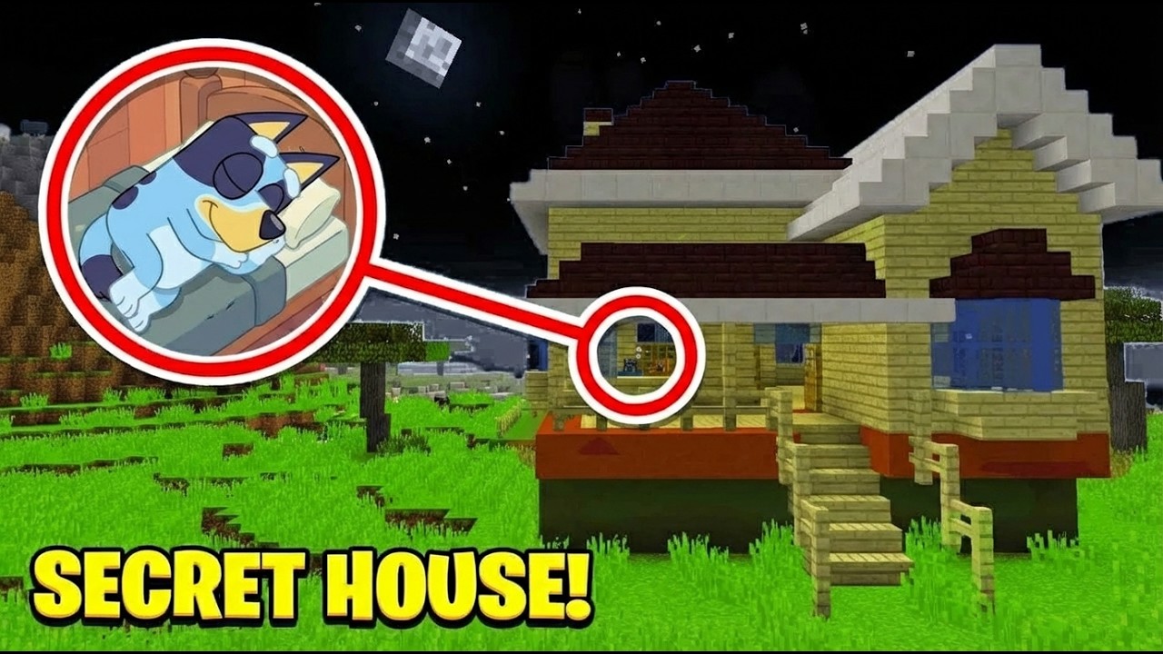 Minecraft : DO NOT VISIT Blueys House AT 3AM