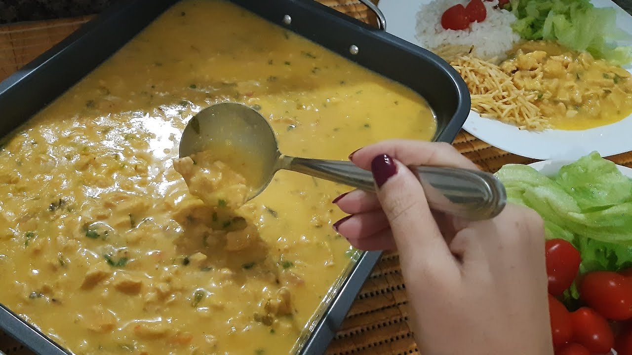 Bobó de frango com creme de mandioca !! Almoço completo sua mãe merece!