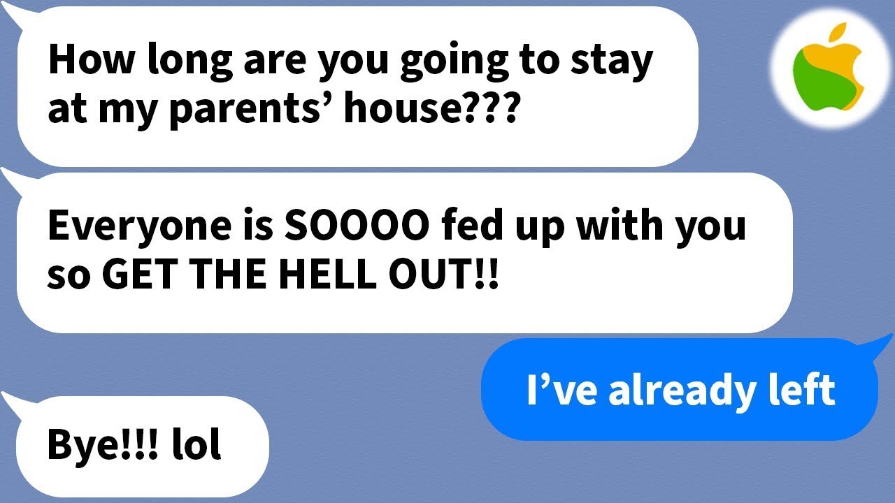【Apple】 My sister-in-law keeps calling me a parasite and even chased me out of the house, but...