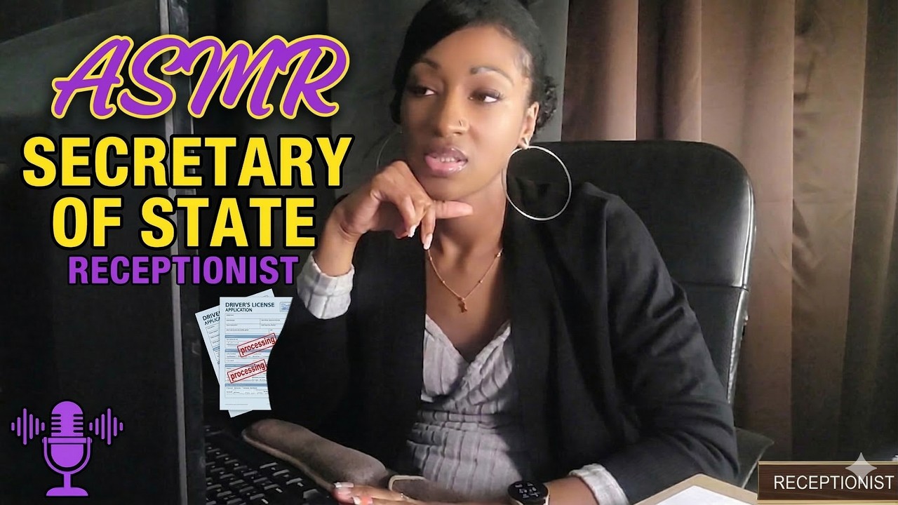 ASMR SOS Receptionist Roleplay | Typing, Writing, Gum Chewing, Soft Spoken