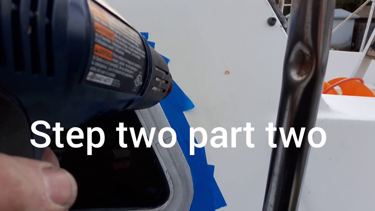 Fixing leaky windows on a Catalina 25 or 27 or split frame aluminum window