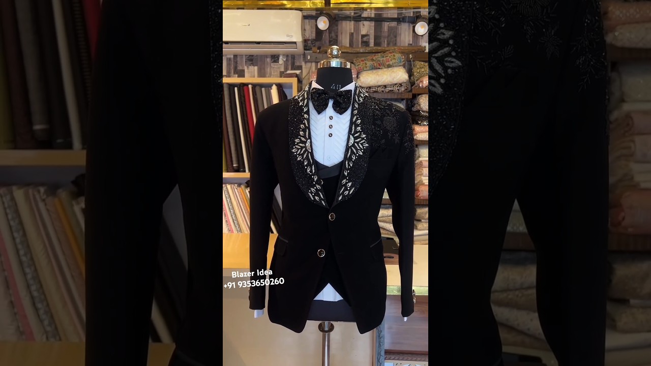 Black Designer Blazer | Coat Pant | Groom Wedding Attire #blazer #black #groom #fashion #style #men
