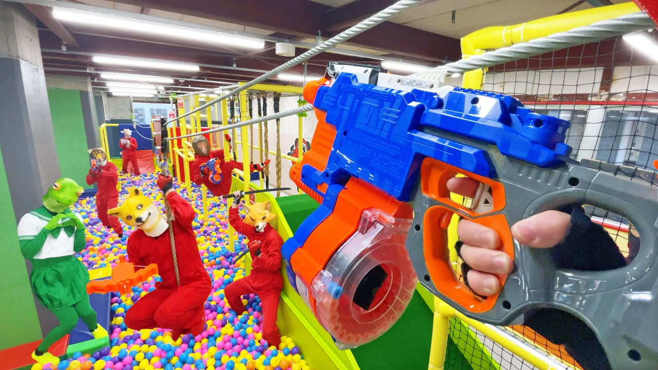 Nerf War | Amusement Park Battle 7 (Nerf First Person Shooter)