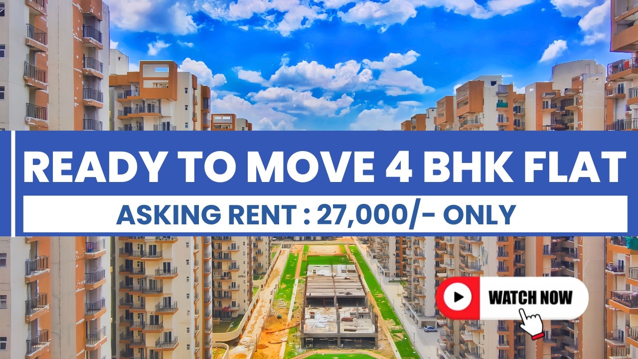 🔥4 BHK Flat For Rent | Noida Extension | Centurian Park Terrace Homes