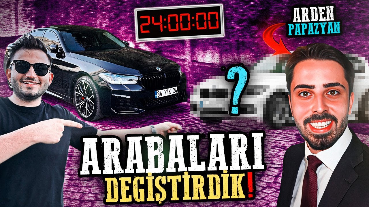 ARDEN PAPAZYAN İLE ARABALARI DEĞİŞTİRDİK ! @ardenpapazyan