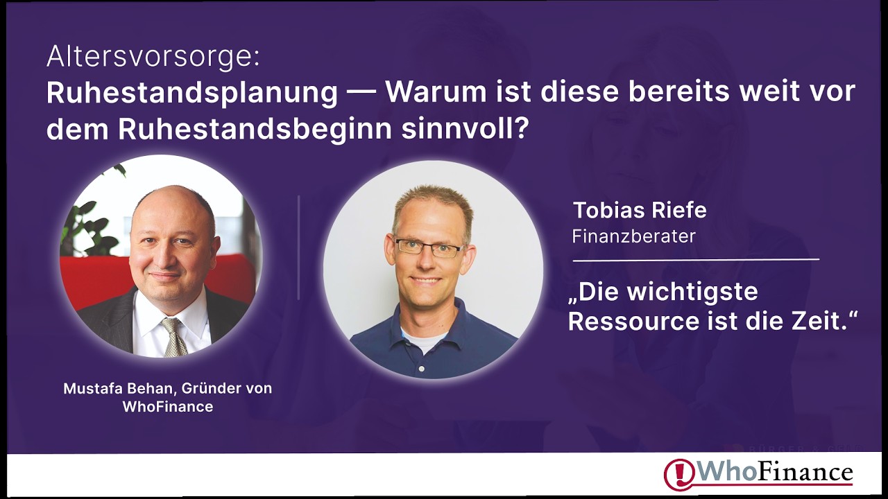 Ruhestandsplanung: Warum Zeit wichtiger ist als Rendite 📈 | Experten-Talk mit Tobias Riefe