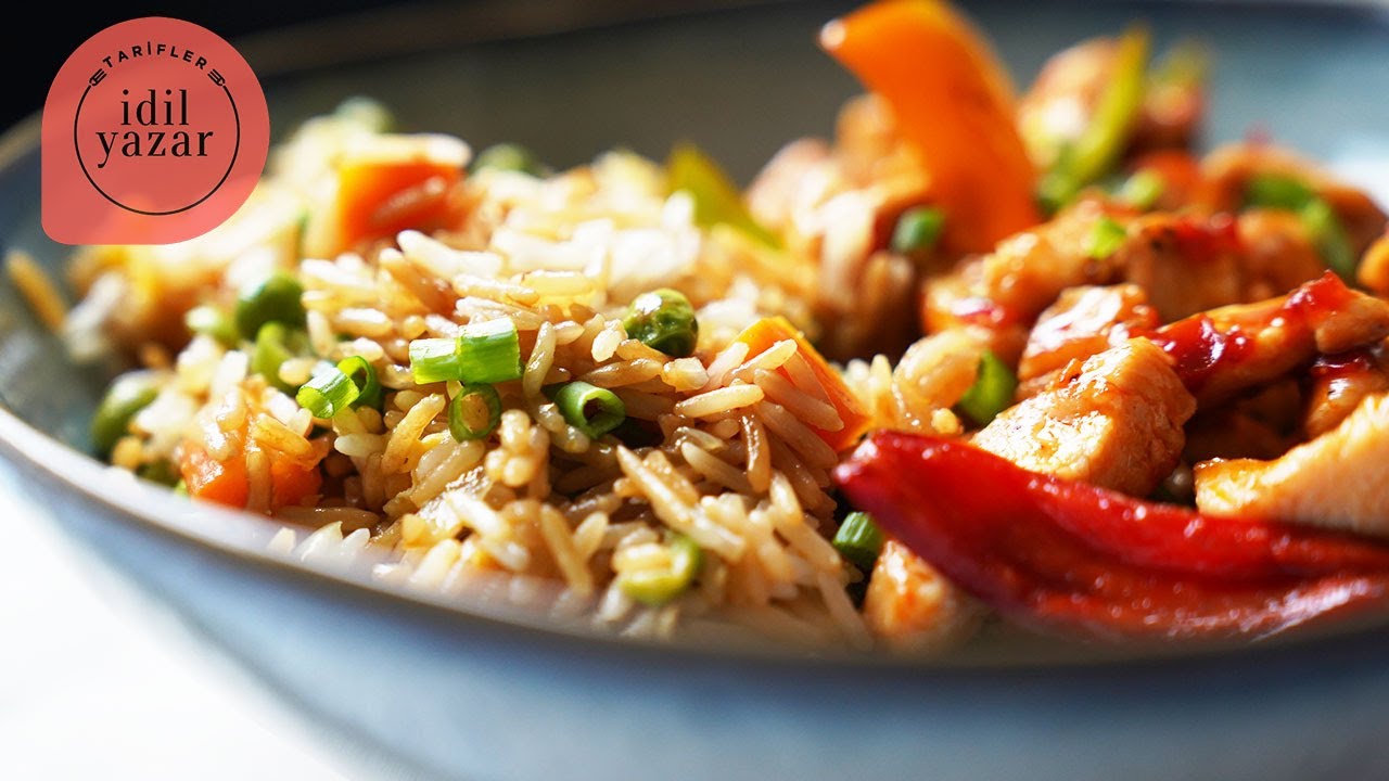 Kızarmış Pilav (FRIED RICE) & Tatlı Ekşi Soslu Tavuk Tarifi 🍚🥢 | Pratik & Lezzetli Menü