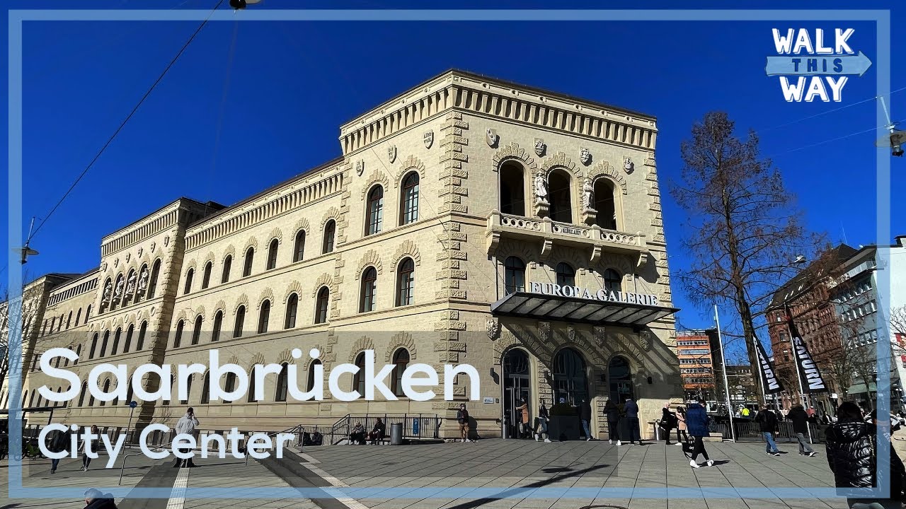 Saarbrücken - City Center Walking Tour 4K