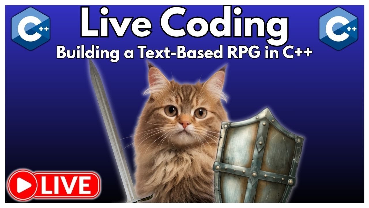 🧙‍♂️ LIVE CODING 🧙‍♂️ | Building a Text-Based RPG in C++ ⚔️
