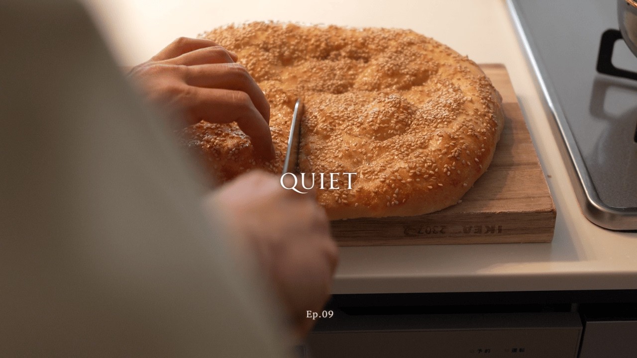 A Quiet Day in My Kitchen ‖ No-Knead Bread & Homemade Japanese Dinner