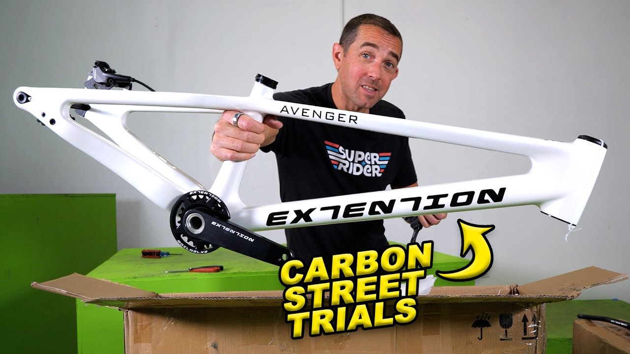 Unboxing a CARBON Street Trials Bike: Extention Avenger