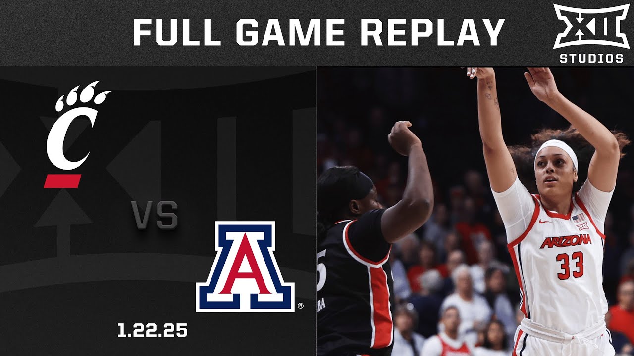 Cincinnati vs. Arizona (1.22.25) Full Game Replay | 2024-25 Big 12 Women's Basketball