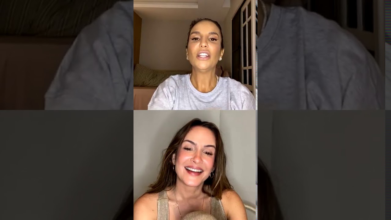 Ivete Sangalo e Cláudia Leitte se divertem em live