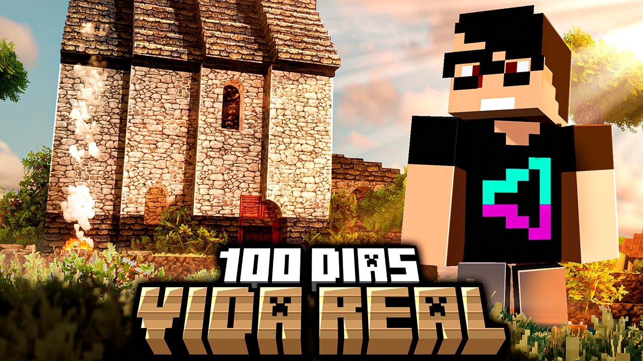 Sobrevivi 100 dias NA VIDA REAL no Minecraft - O FILME