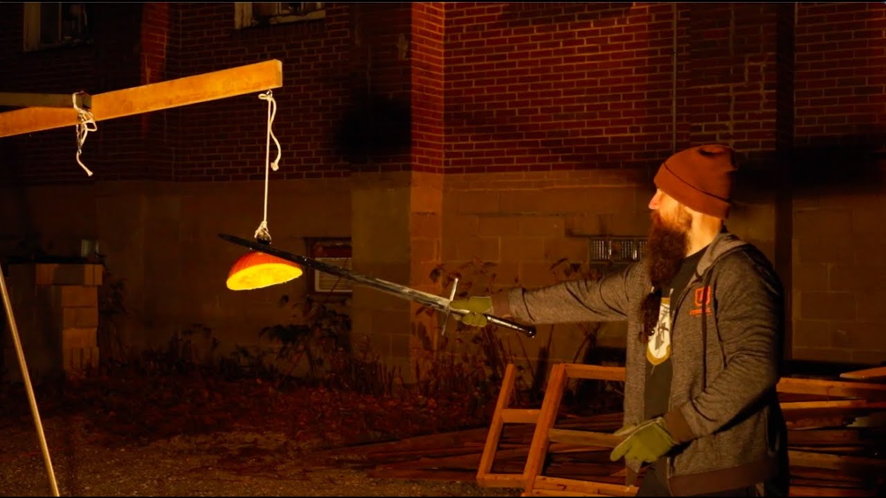 Pumpkin Cutting with a Longsword - Broken Plow Western Martial Arts