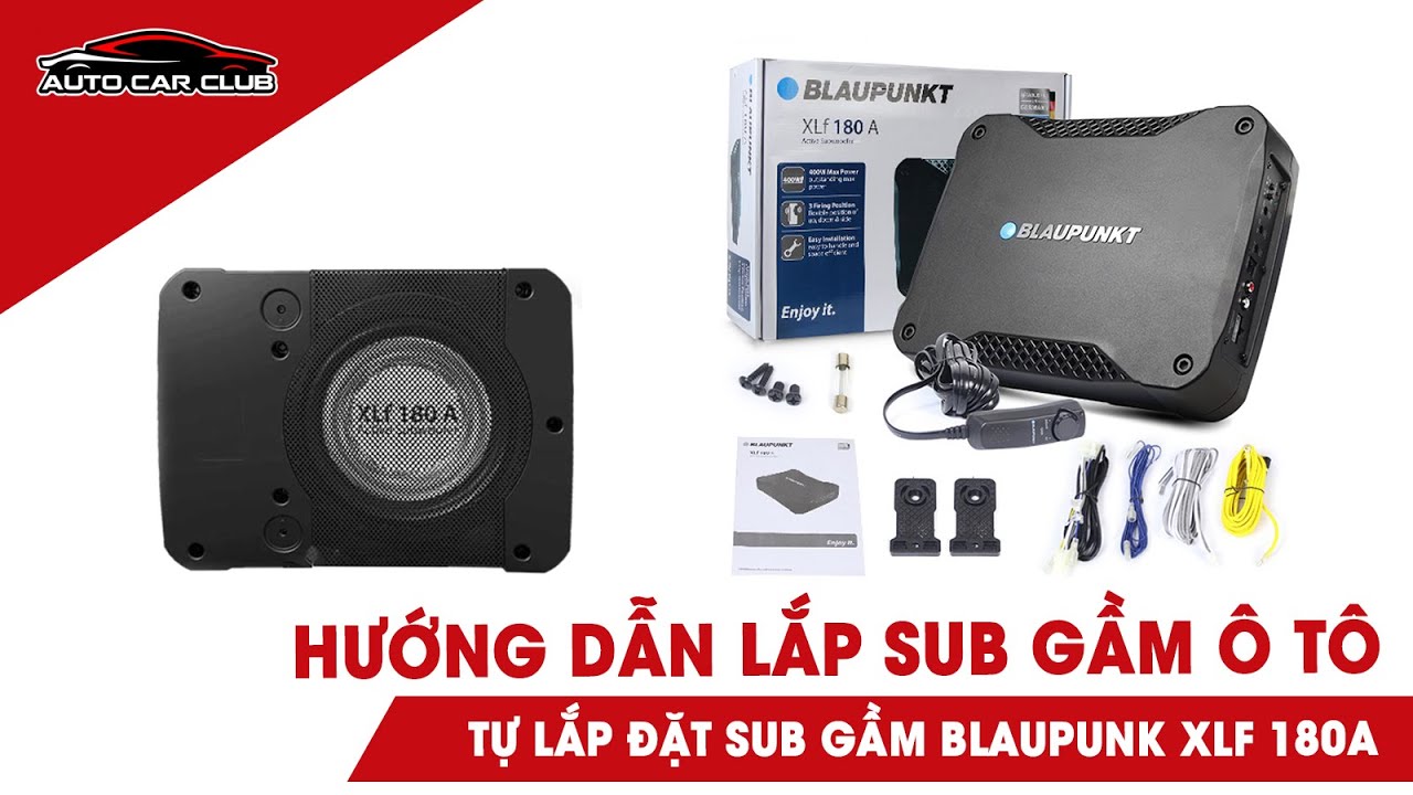 Hướng dẫn đấu loa Sub gầm ghế Blaukpunk vào màn hình Android và màn din | Auto Car Club.com.vn