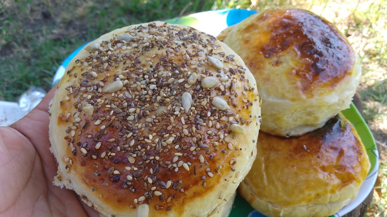 Si No los Probas No me vas a creer lo RICO Y FACIL Q SON 🥳 Pan para  hamburguesas CON MOSTAZA🍔😉