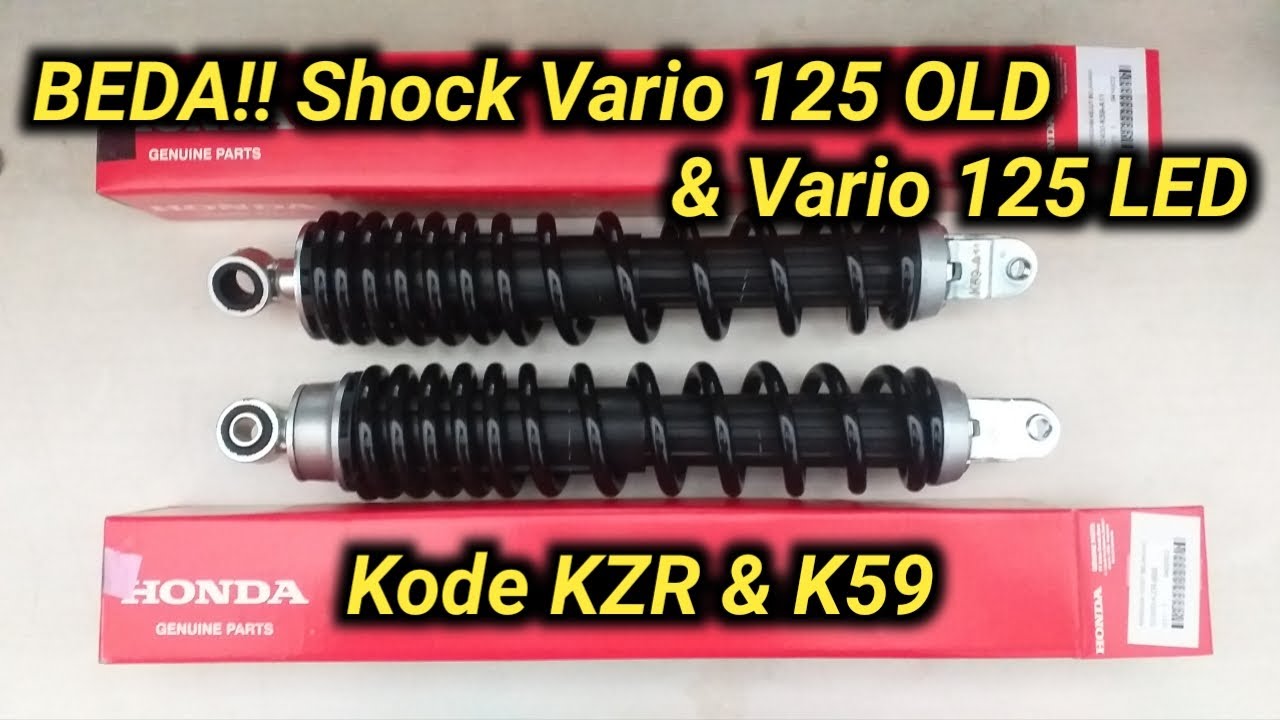 Beda shock vario 125 lama dan vario 125 LED / Vario 150 || Kode KZR & K59