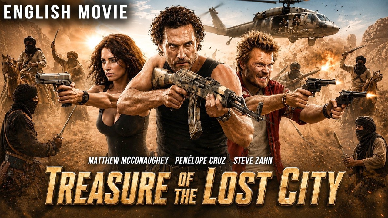 Mathew Mcconaughey & Penelope Cruz In TREASURE OF THE LOST CITY | Hollywood English Action Movie