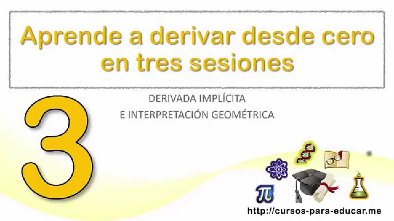 Aprende a derivar desde cero - sesión 3