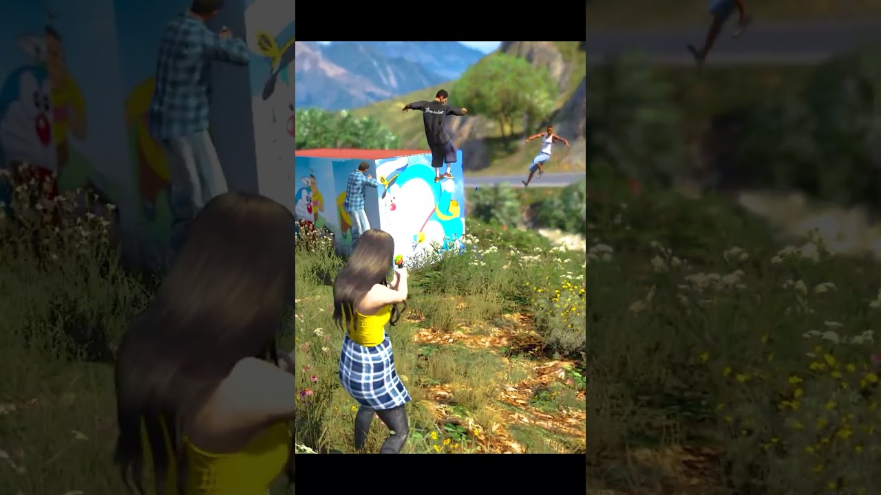 Doraemon🤣 Saw His Container🔥 On A Forest😱# Khuss yt #gta5shorts #shinchan