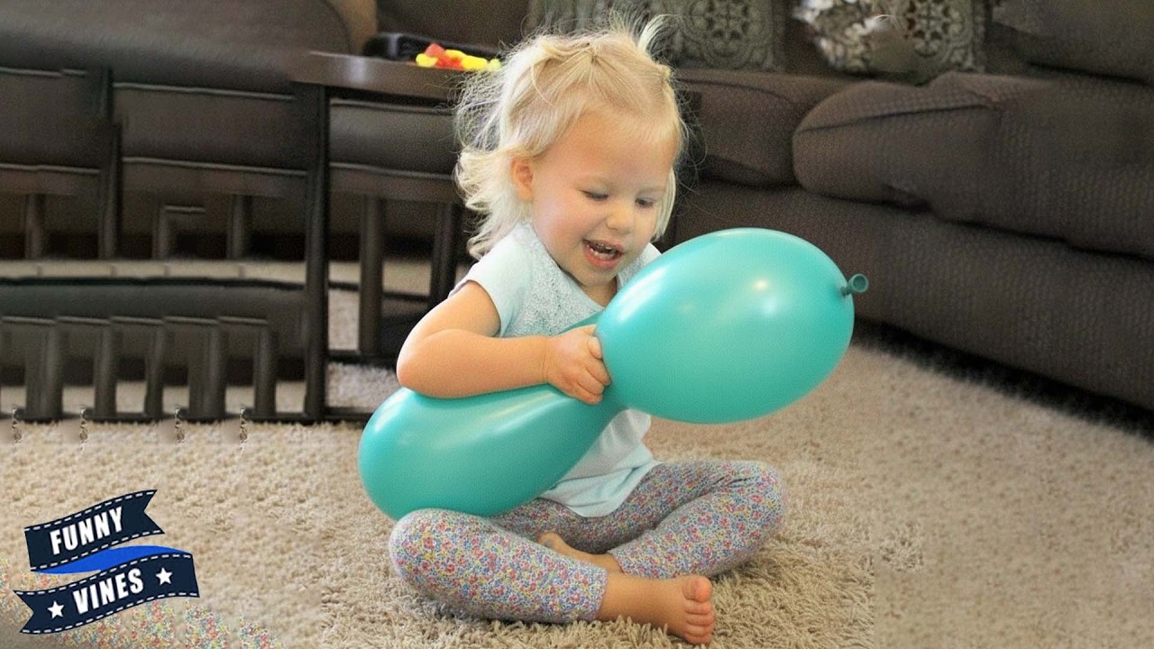 😱POPPING BALLOONS: Funniest Baby Fails 2026 - Funny Vines