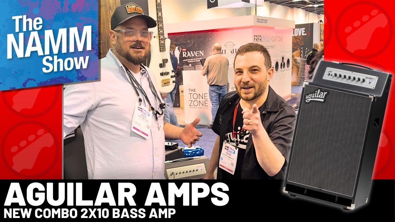 Новый комбинированный усилитель Aguilar 2x10, представленный на выставке NAMM, ориентирован на ре...