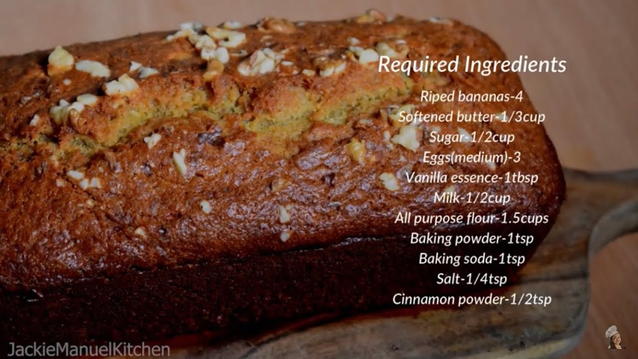 Moist Banana Cake Recipe by jackie manuel kitchen ( business idea recipe )