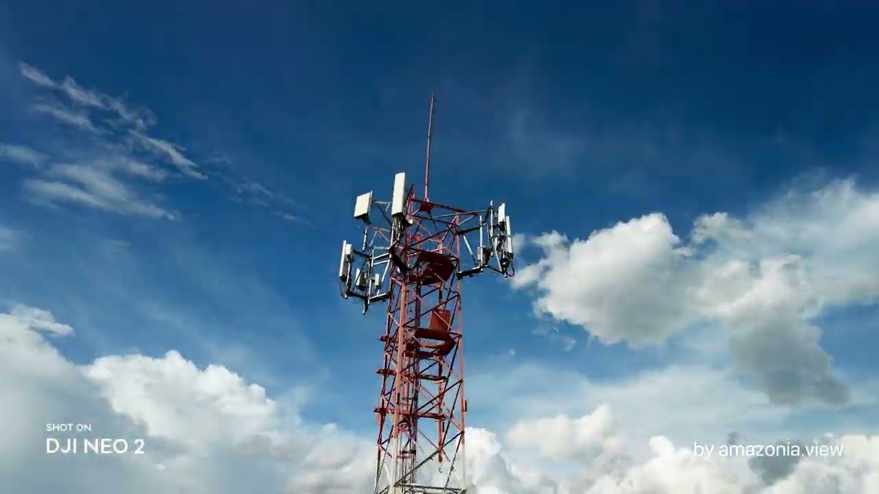 Incrível Voo de Drone: Orbitando Torre de Celular com DJI Neo 2 [4K]