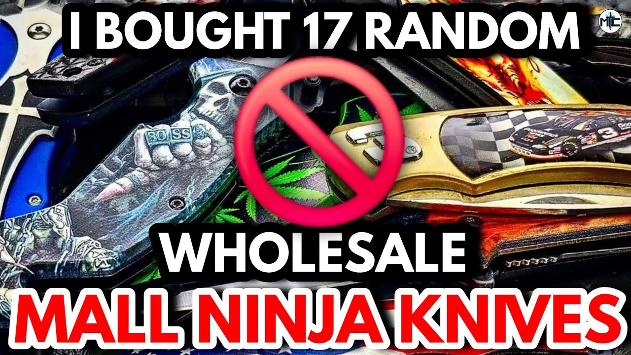 I Bought A Box Of 17 Random Wholesale Mall Ninja Knives - What I Found Was EPIC (Terrible)