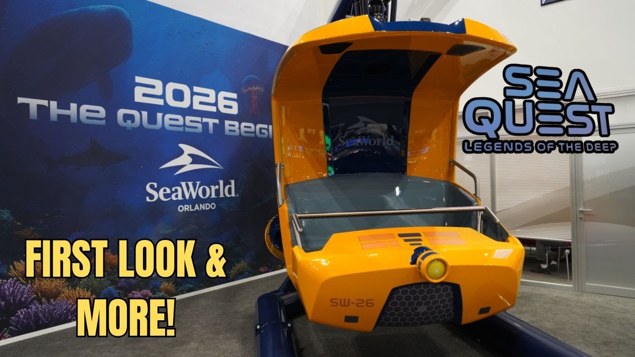 SEAQuest: Легенды глубин раскрыты! Новый аттракцион от SeaWorld Orlando и Vekoma | IAAPA 2025
