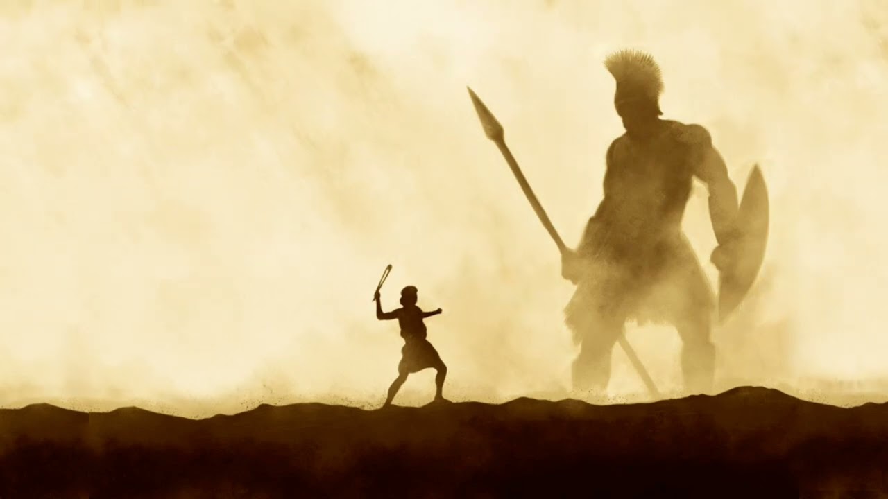 David & Goliath Footage, Christian Faithfull Footage, Christian Motion Loop, Christian Background