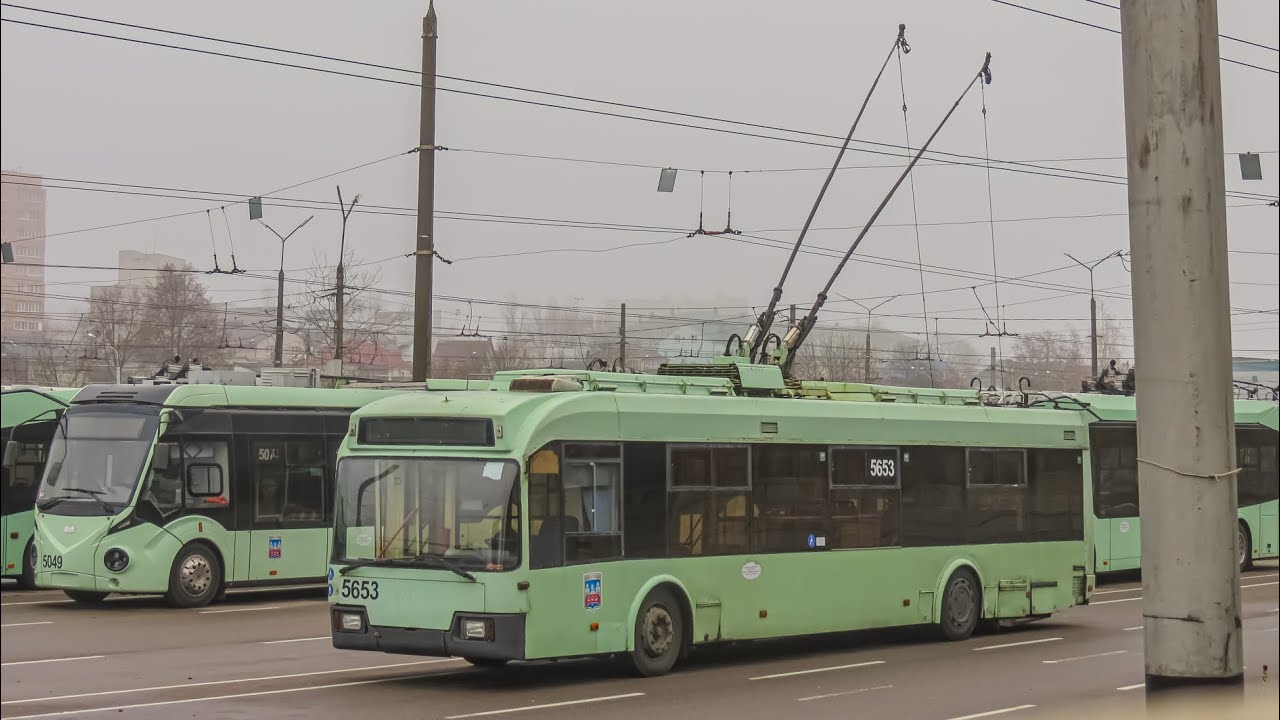 ПОЕЗДКА в троллейбусе БКМ-321 (БОРТ.№5653) маршрут №59
