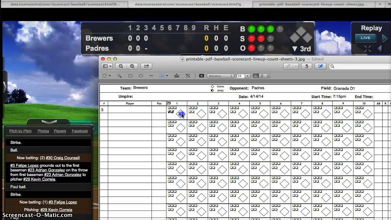Scorekeeping Part 3 of 4: Keeping Pitch Count