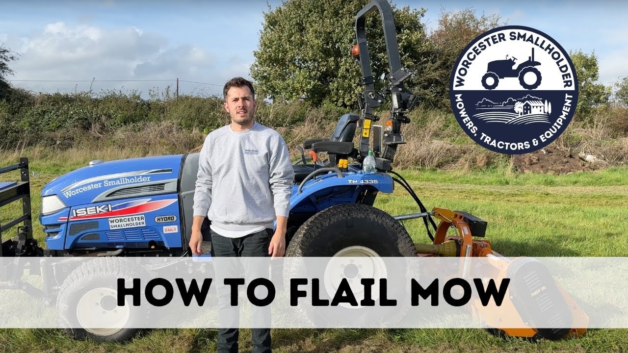 How to flail mow - Iseki TH4335 with a Teagle Park 160