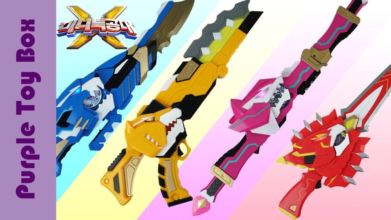 미니특공대X 특공X웨폰 볼트 맥스 새미 루시 Mini Force X Special Force Weapon Toys