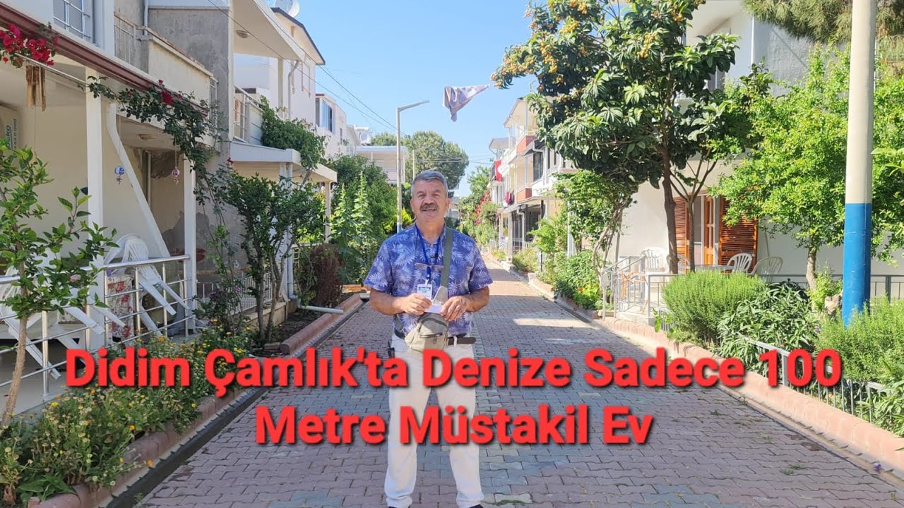 DİDİM ÇAMLIK MAH.DENİZE 100 MT MÜSTAKİL BAHÇELİ TRİBLES