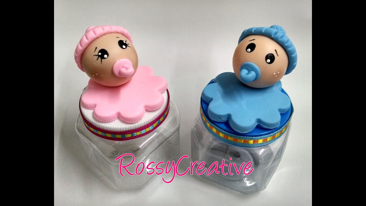 TUTORIAL RECUERDOS BABY SHOWER EN PORCELANA FRÍA O PASTA FLEXIBLE