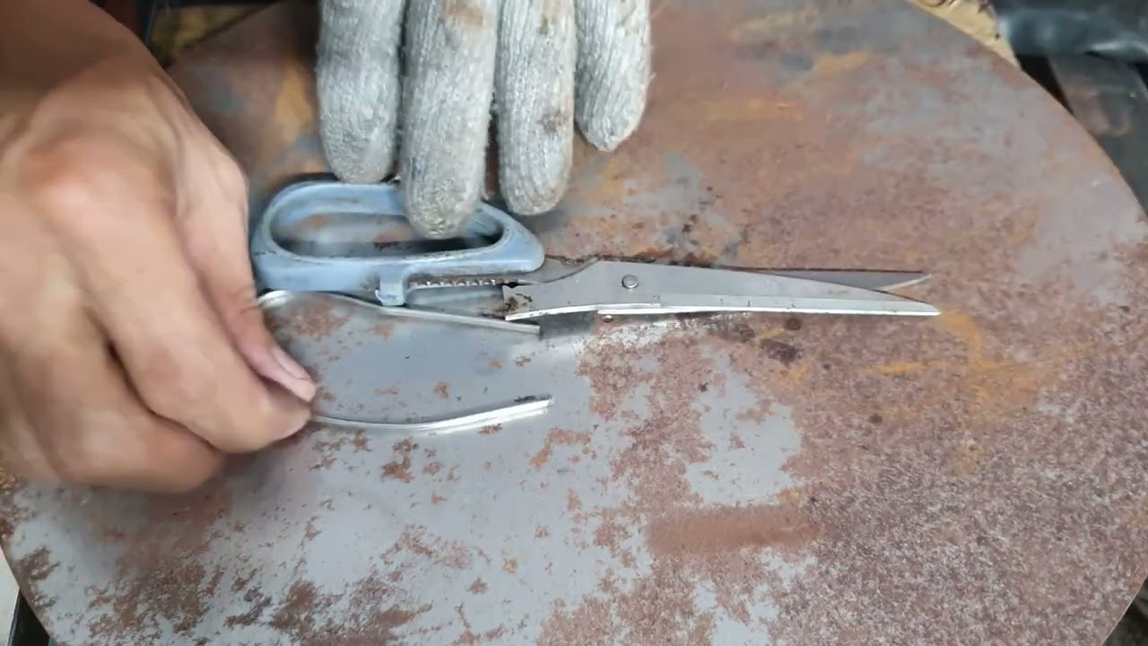 I Restore a Small Pair of Scissors with a Broken Handle  #restoration #craft #diy