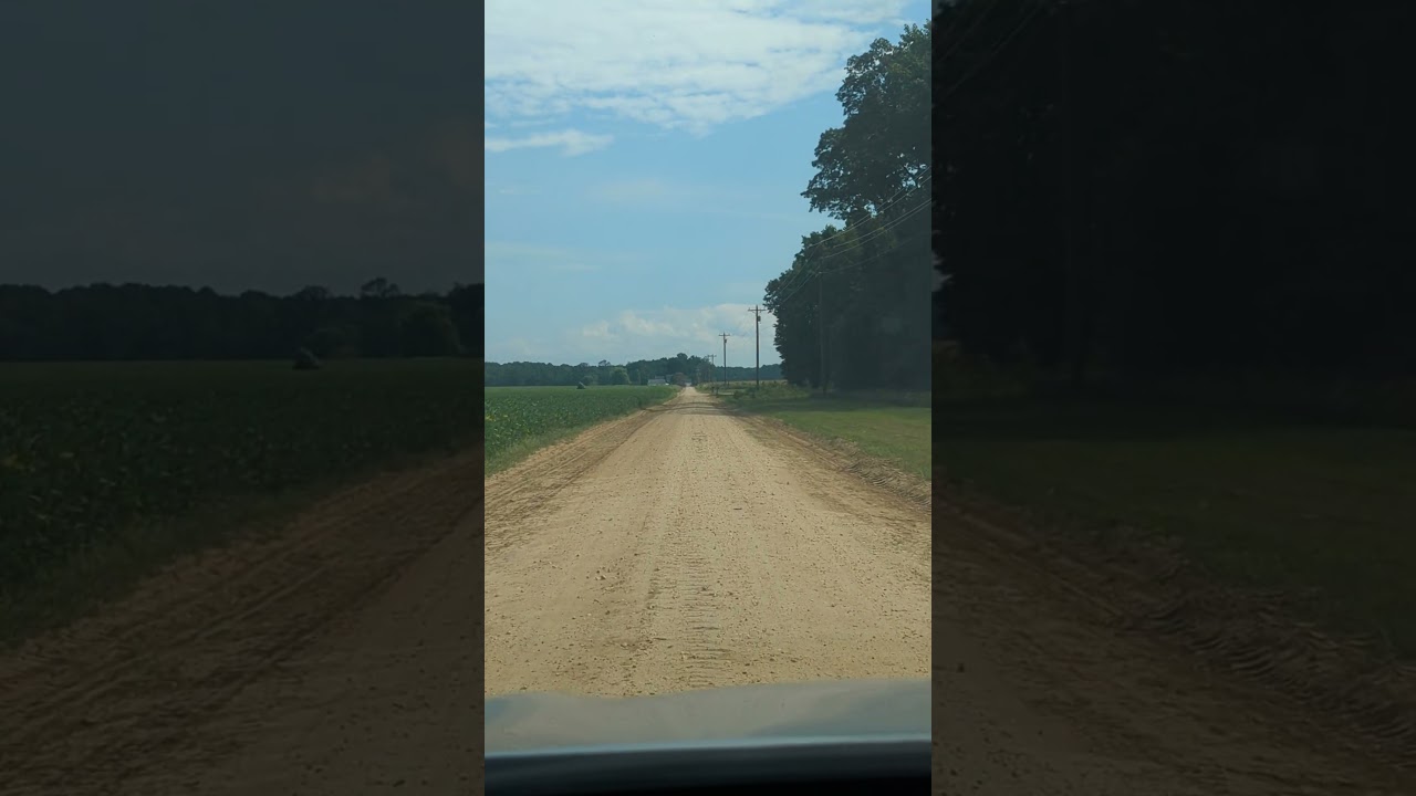 dirt roads of the mid-eastern shore Maryland USA