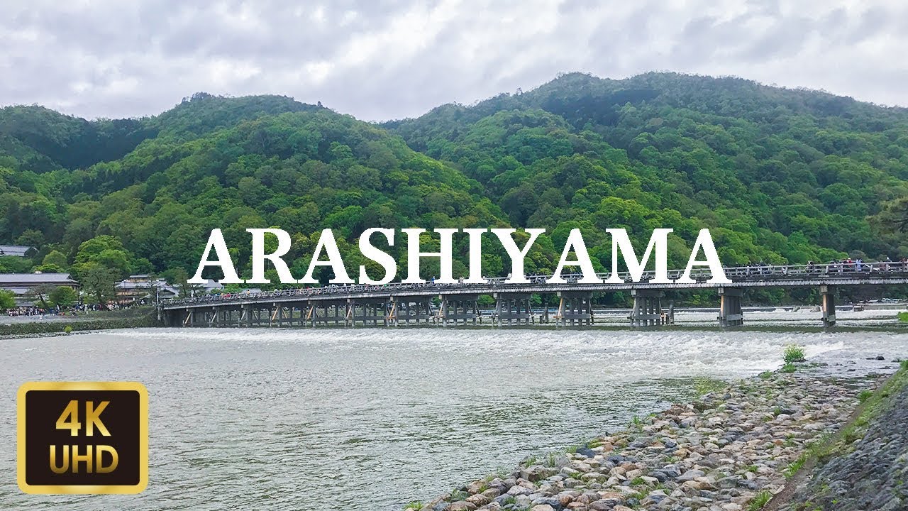 京都の嵐山を散歩 Walk around Arashiyama in Kyoto【4K】【April 2019】