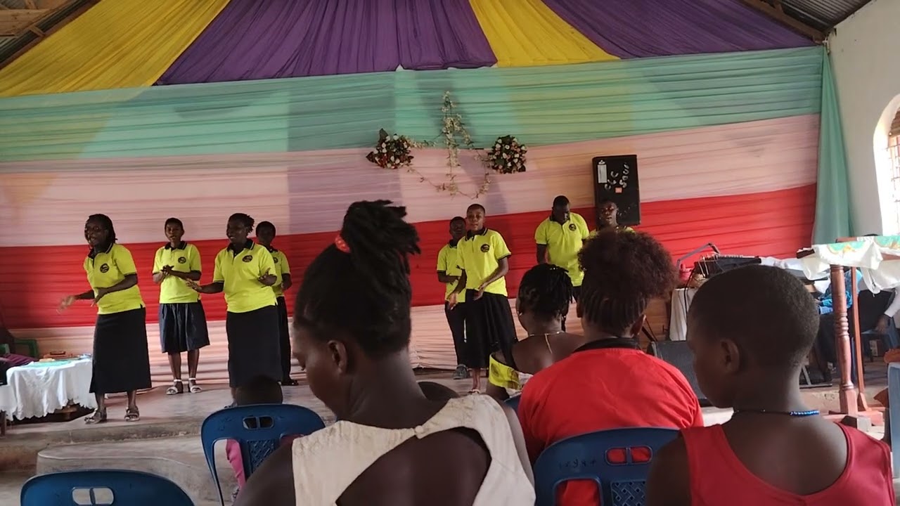Sunday service choir presentations worship and praise.