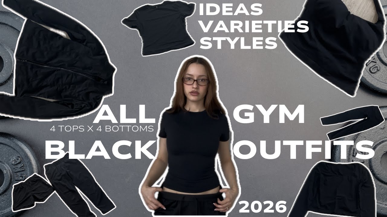 All black Gym outfits 2026