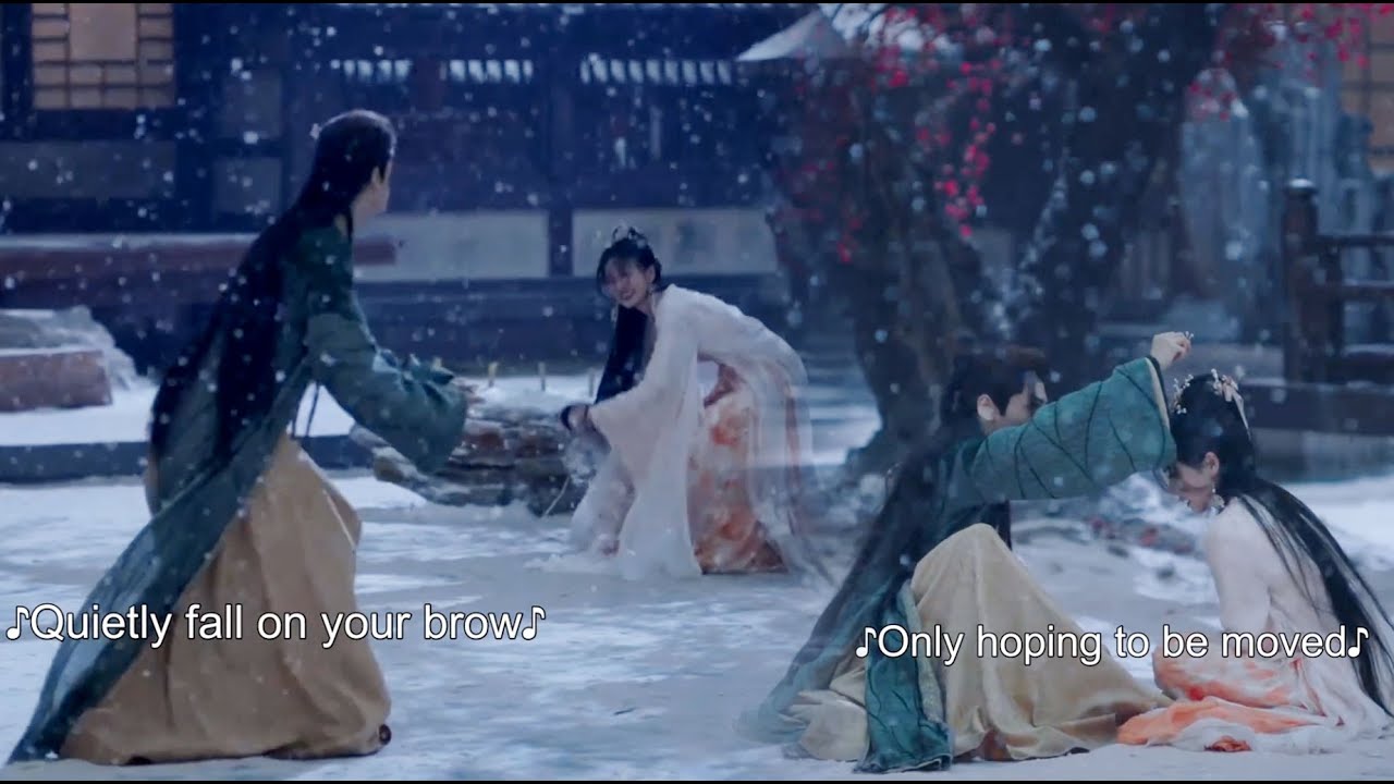 【同框高糖片段27】灰姑娘跟澹台浕在雪地裡面打雪仗，澹台浕發現自己愛上了灰姑娘！#长月烬明 | 罗云熙 白鹿 陈都灵 邓为 孙珍妮 耿业庭 于波 黄海冰
