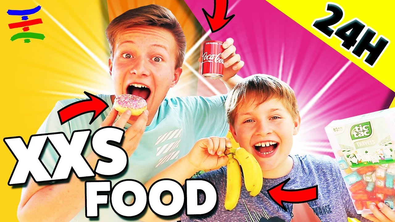 NUR XXS SUPER KLEINES MINI ESSEN FÜR 24 Stunden  🤣 KRASS TipTapTube