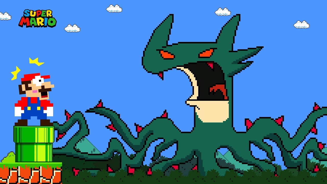 Number Lore (0-9) but Mario ESCAPES Number Lore 4 Mix Level Up Maze | GM Animation