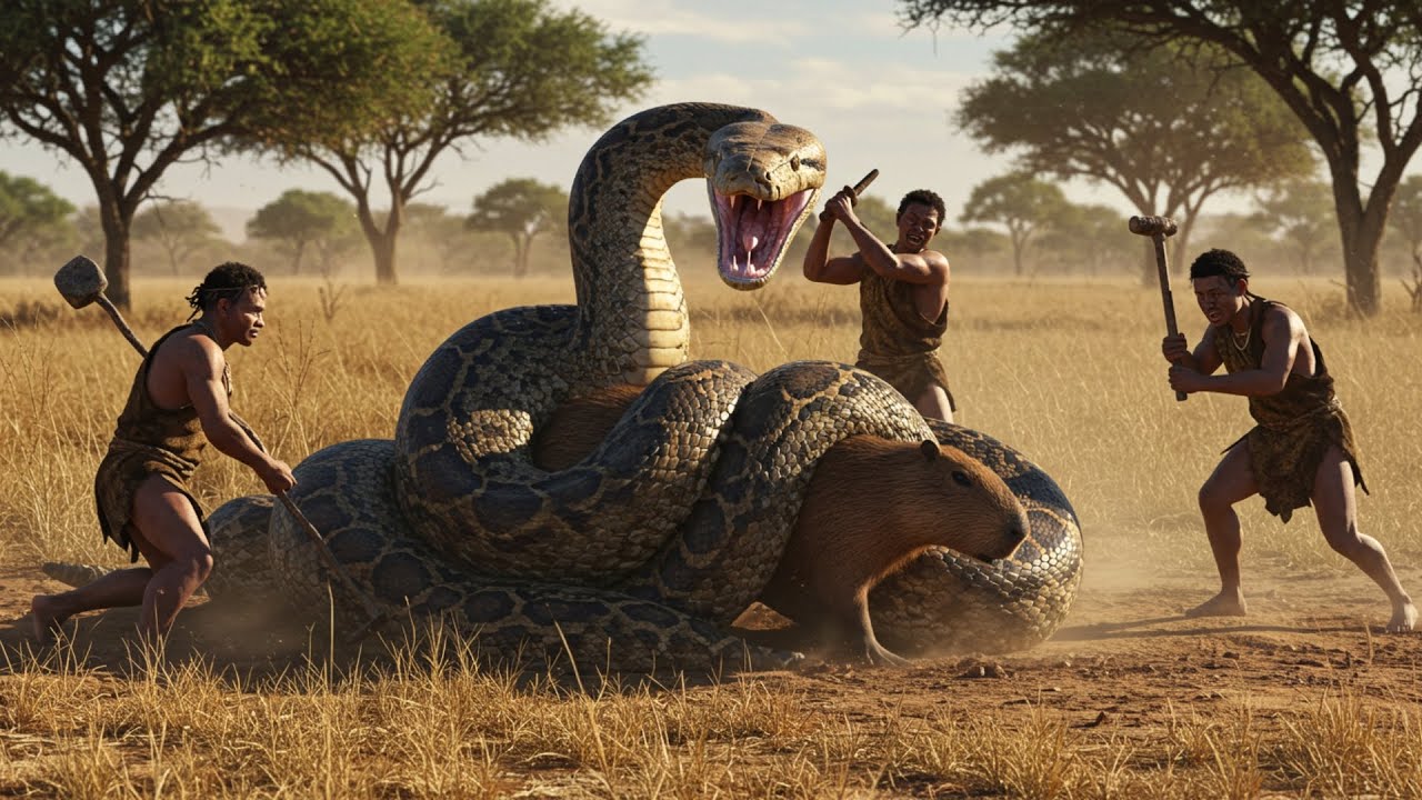 Life 4 Million Years Ago | How Homo habilis Saved a Capybara from a Giant Python